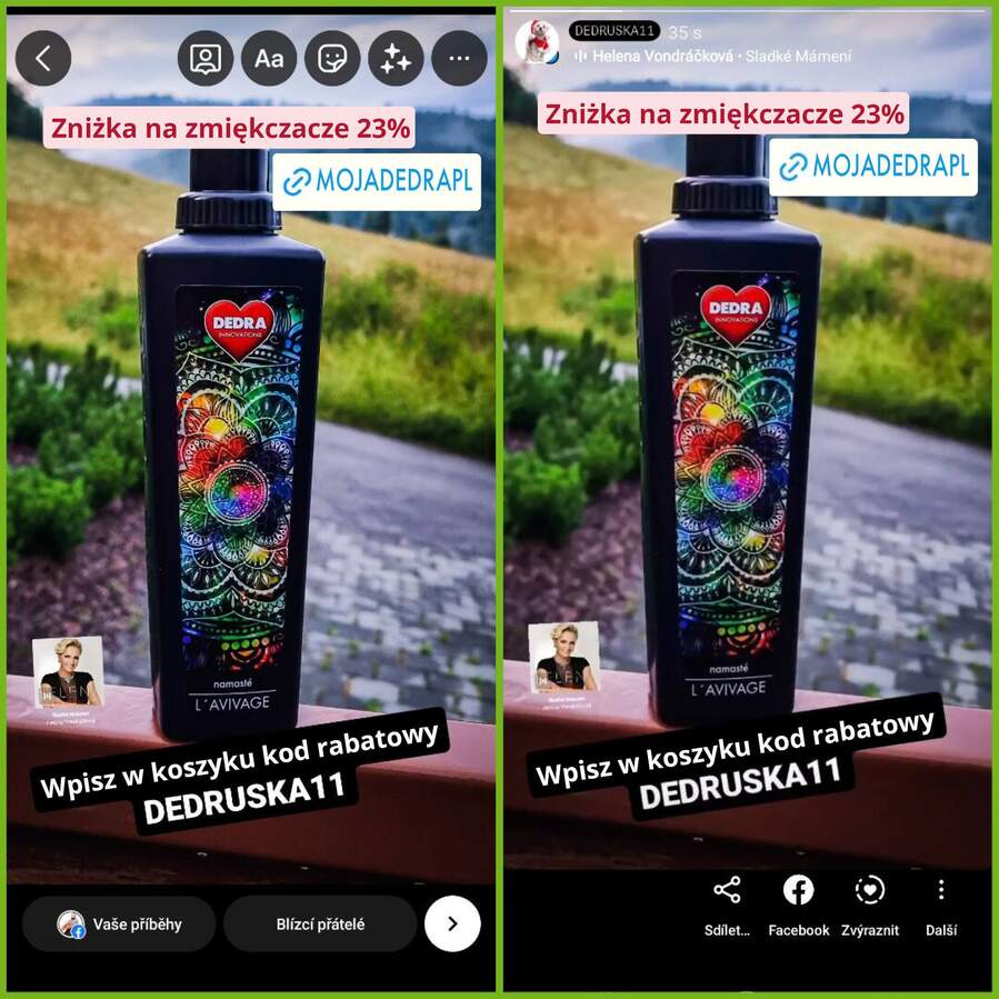 Przykład wykorzystania nicku koordynatora w Instagram Stories